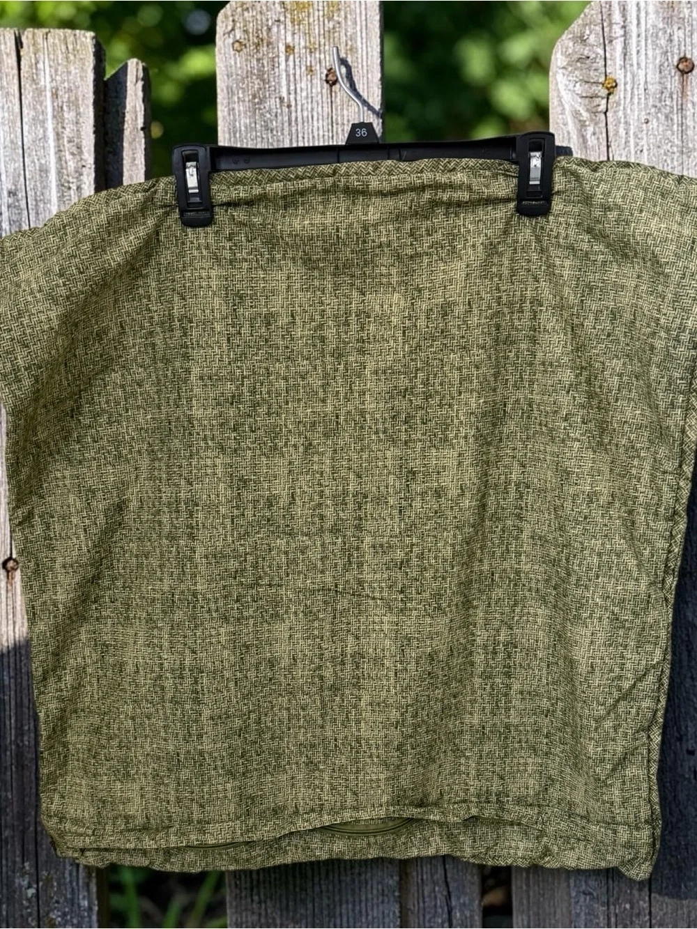 Charter Club Olive Green Textured Pillow Cover
